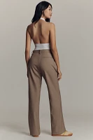 ASTR The Label Brooks Pleated Tailored Straight-Leg Pants