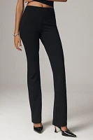 Self Contrast Slim Kick Flare Pants