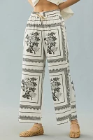 Kopal Simur Block-Printed Pull-On Pants