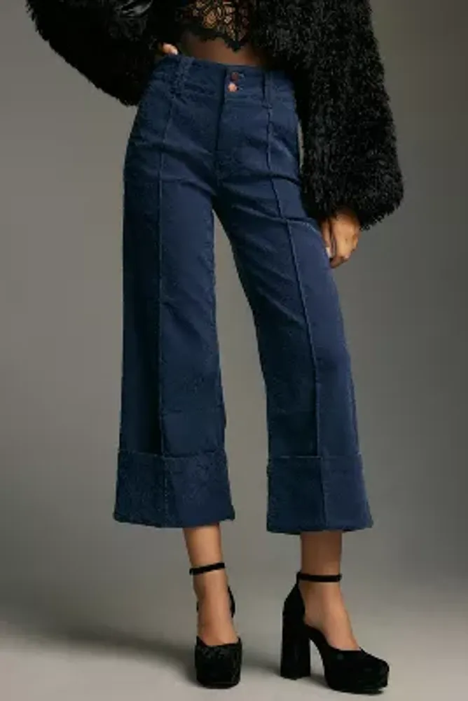 Pilcro Lennox Cuffed Wide-Leg Pants