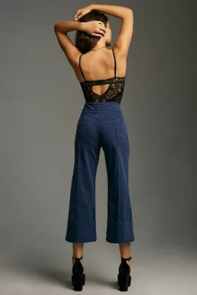 Pilcro Lennox Cuffed Wide-Leg Pants