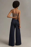 Maeve Knit Wide-Leg Pull-On Trouser Pants