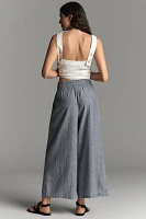 The Somerset Pull-On Pants: Striped Linen Blend Edition