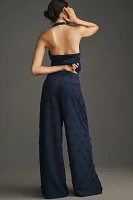 Maeve Tailored Linen Blend Embellished Trousers