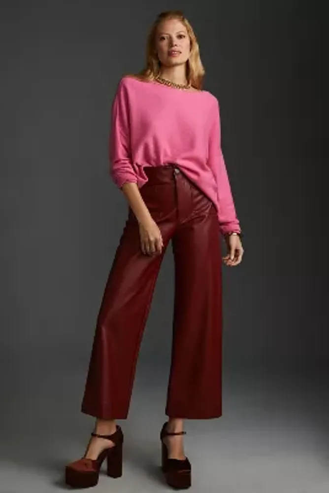 Maeve Colette Cropped Wide-Leg Jeans