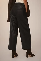 The Izzie Relaxed Pull-On Barrel Pants by Pilcro: Faux-Leather Edition