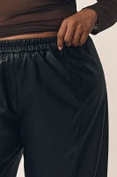 The Izzie Relaxed Pull-On Barrel Pants by Pilcro: Faux-Leather Edition