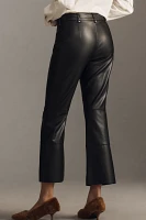 Pilcro Faux-Leather Cropped Moto Pants