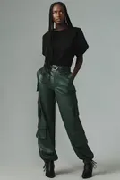 Lamarque Bobbi Faux Leather Cargo Pants