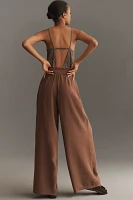 By Anthropologie Wide-Leg Paperbag Trousers