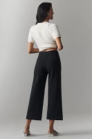 The Colette Cropped Wide-Leg Pants by Maeve: Rhinestone Pocket Edition