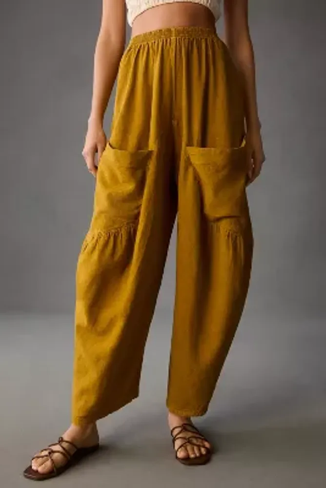 Pilcro Wide-Leg Barrel Pants