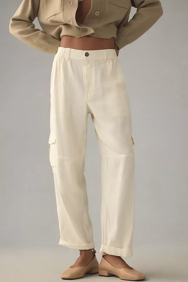 Brushed Pull-On Cargo Pants