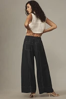 Maeve La Ponche Pull-On Wide-Leg Pants