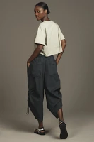 By Anthropologie Ruched Poplin Parachute Pants