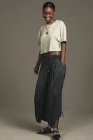 By Anthropologie Ruched Poplin Parachute Pants