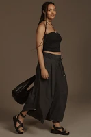 By Anthropologie Ruched Poplin Parachute Pants