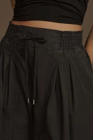 By Anthropologie Ruched Poplin Parachute Pants