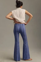 By Anthropologie Striped Flare Pants