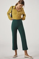The Margot Kick-Flare Cropped Pants by Maeve: Textured Edition