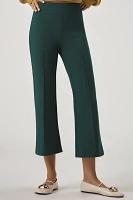 The Margot Kick-Flare Cropped Pants by Maeve: Textured Edition