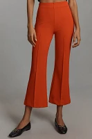 The Margot Kick-Flare Cropped Pants by Maeve: Textured Edition