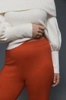 The Margot Kick-Flare Cropped Pants by Maeve: Textured Edition