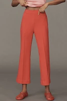 The Margot Kick-Flare Cropped Pants by Maeve: Textured Edition