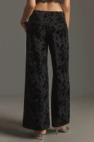 By Anthropologie Flocked Menswear Pants