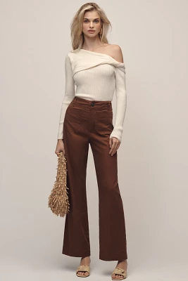 The Colette Full-Length Wide-Leg Pants by Maeve: Beachy Linen Edition