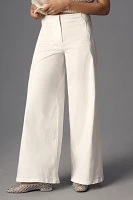 Maeve Scallop Wide-Leg Pants