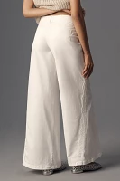 Maeve Scallop Wide-Leg Pants