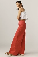 Maeve Scallop Wide-Leg Pants