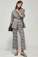 The Margot Kick-Flare Cropped Pants by Maeve: Gingham Edition