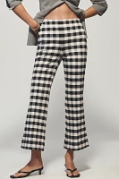 The Margot Kick-Flare Cropped Pants by Maeve: Gingham Edition