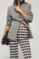 The Margot Kick-Flare Cropped Pants by Maeve: Gingham Edition