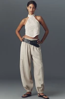 Pilcro Relaxed Linen Blend Pull-On Pants