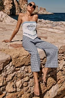 The Colette Cropped Wide-Leg Pants by Maeve: Dobby Jacquard Edition