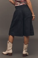 By Anthropologie Ruched Poplin Gaucho Pants