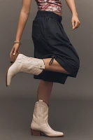 By Anthropologie Ruched Poplin Gaucho Pants