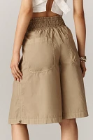 By Anthropologie Ruched Poplin Gaucho Pants