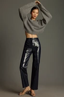 Pistola Cassie Vinyl Super High-Rise Straight-Leg Pants