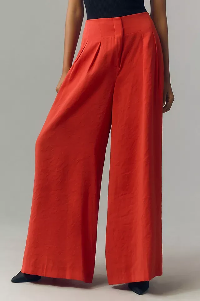 By Anthropologie Silky Palazzo Pants