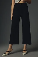 The Colette Cropped Wide-Leg Pants by Maeve