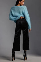 The Colette Cropped Wide-Leg Velvet Pants by Maeve