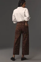 The Colette Cropped Wide-Leg Ponte Pants by Maeve