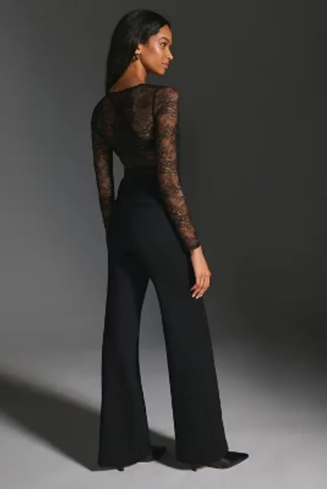 The Naomi Ponte Wide-Leg Flare Pants by Maeve