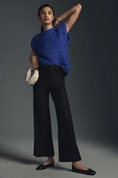 The Colette Cropped Wide-Leg Pants by Maeve: Linen Edition