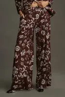 By Anthropologie Low-Rise Wide-Leg Pants