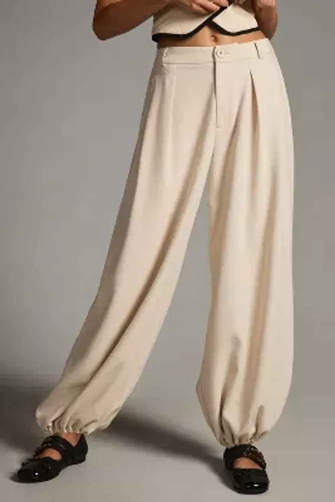 Maeve Pleated Balloon Trousers